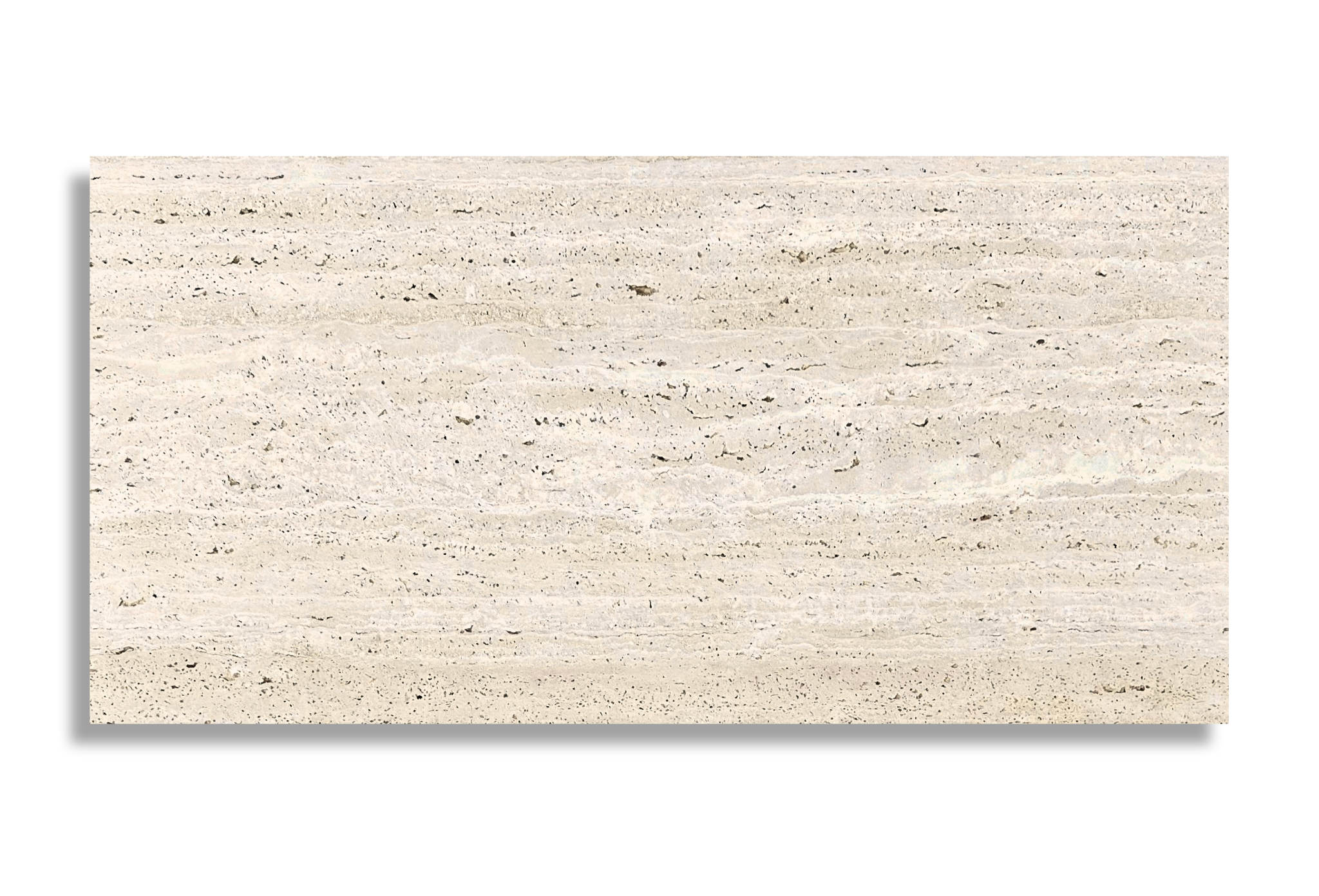 Сляб Плитка Травертин Ivory Vein Cut незаповнена 300×600 20 мм