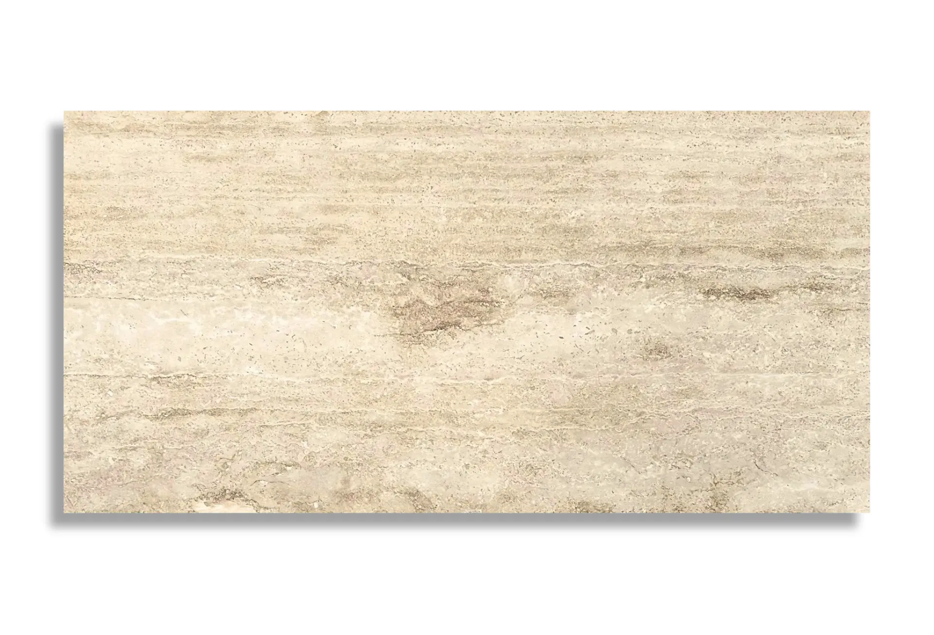 Сляб Плитка Травертин Light Beige Vein Cut заповнена 300×600 20 мм