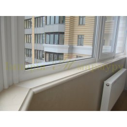 Підвіконня мармурове сегментне із Крему Марфіл.